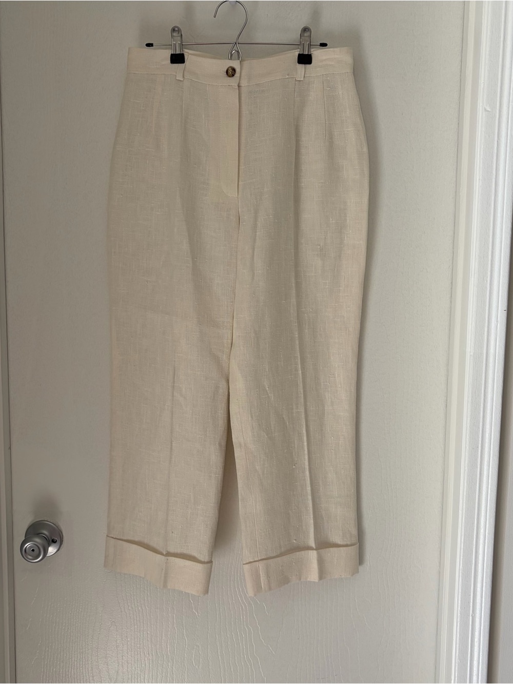Harve Benard vintage Cream Linen trousers size 6